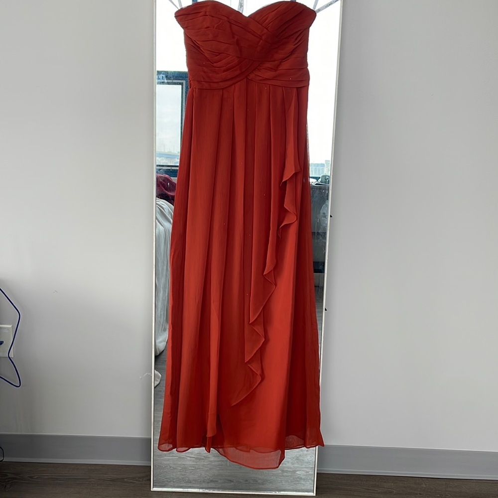 Chiffon Dress. Size 6. Worn Once. No stains. Essentially new